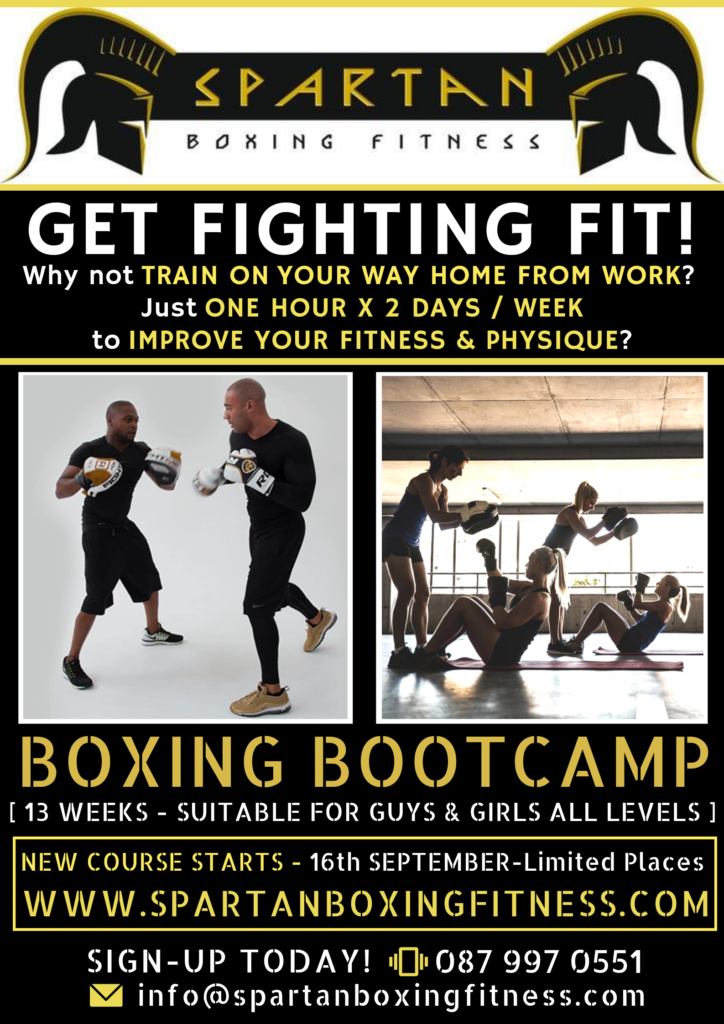 Boxing Classes Dublin GET FIGHTING FIT 16th Sept Join Today